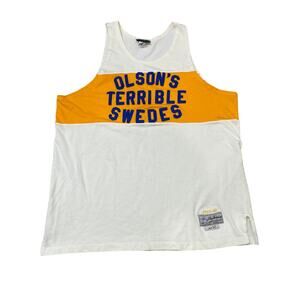 Rare Vintage Olson's Terrible Swedes Stall & Dean Basketball Jersey Men's 52